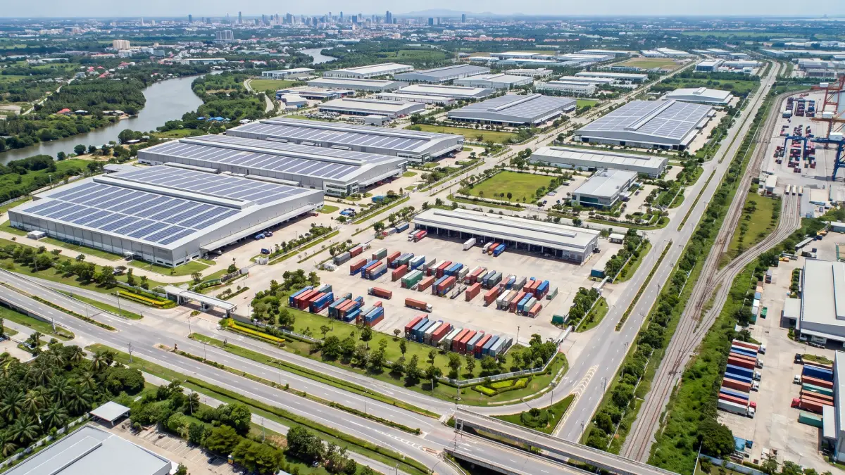 Zone industrielle administrée par l'IEAT (Industrial Estate Authority of Thailand)